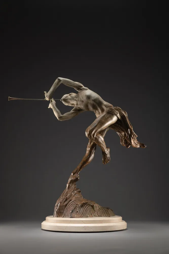 Richard MacDonald, Trumpeter, Draped, Third life, 2014