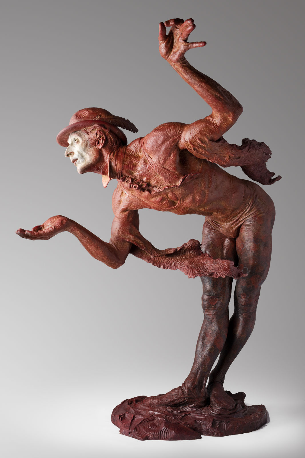 Richard MacDonald, Rain II, Life Size, Red, 2016