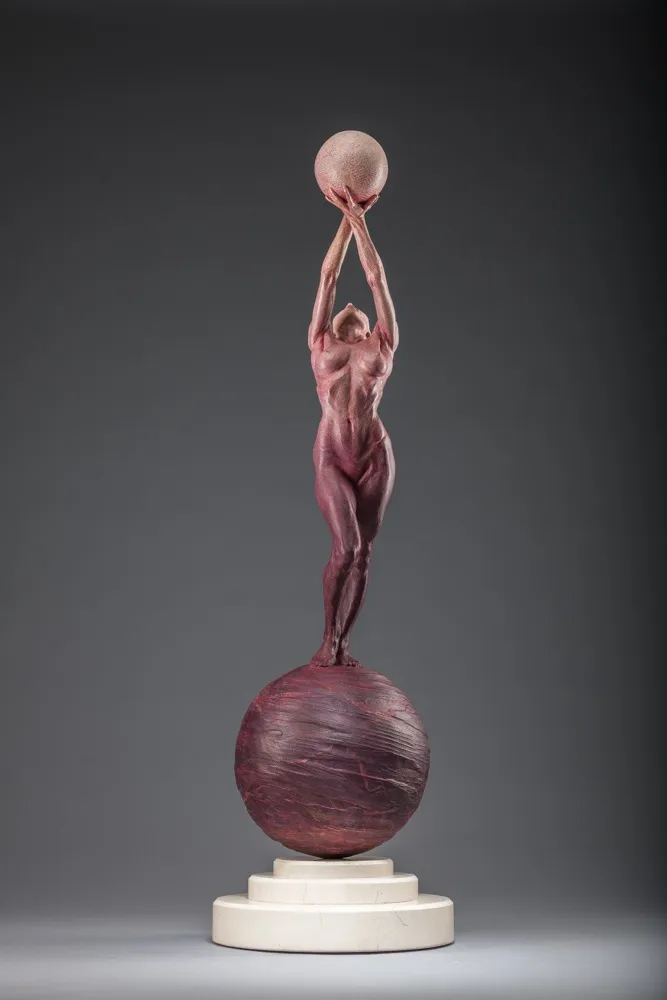 Richard MacDonald, Diana Earth & Moon, Third Life, Red, 2018