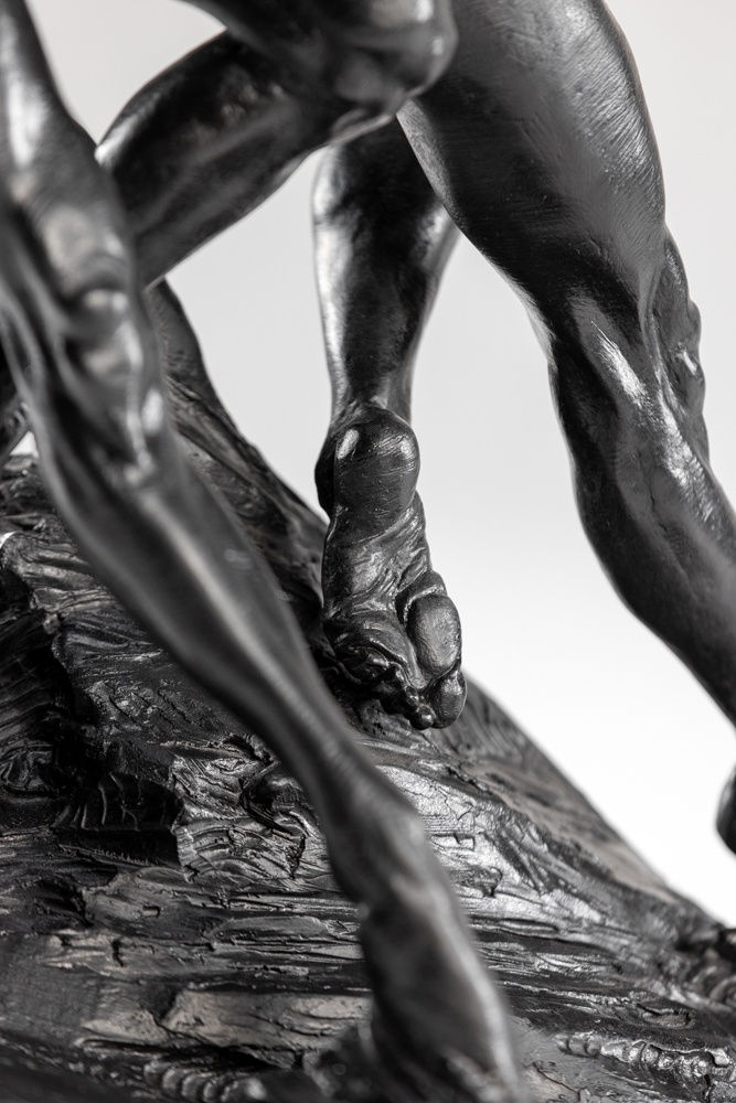 Richard MacDonald, Three Trumpeters, Nude, Third Life, Blanc Noir, 2020
