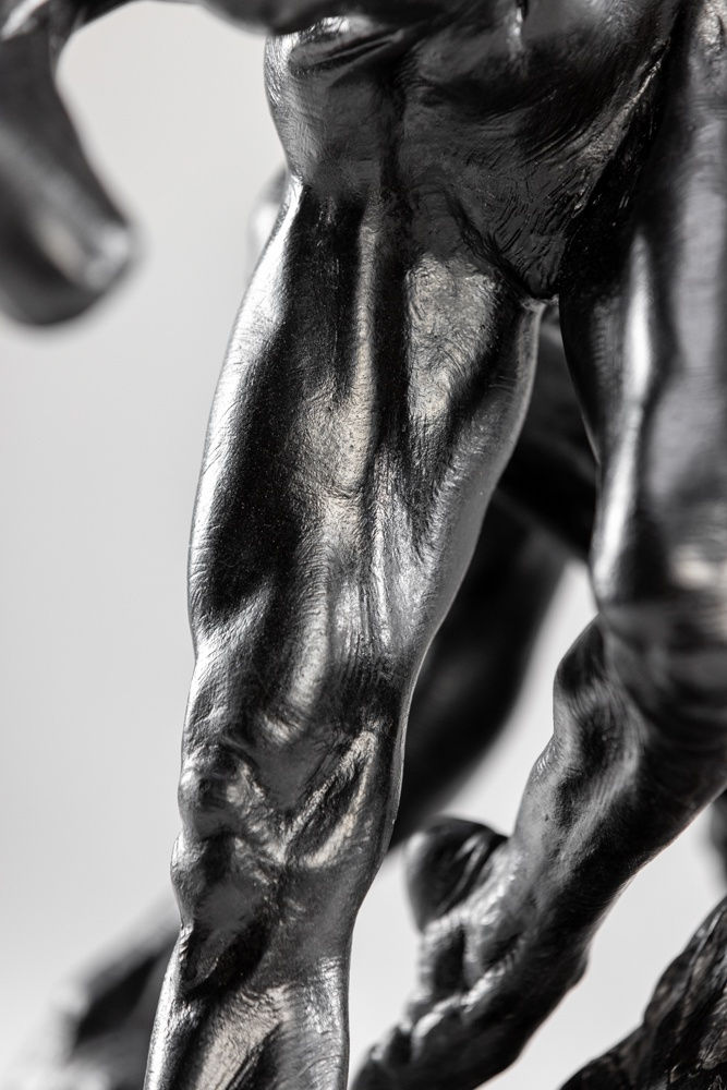 Richard MacDonald, Three Trumpeters, Nude, Third Life, Blanc Noir, 2020