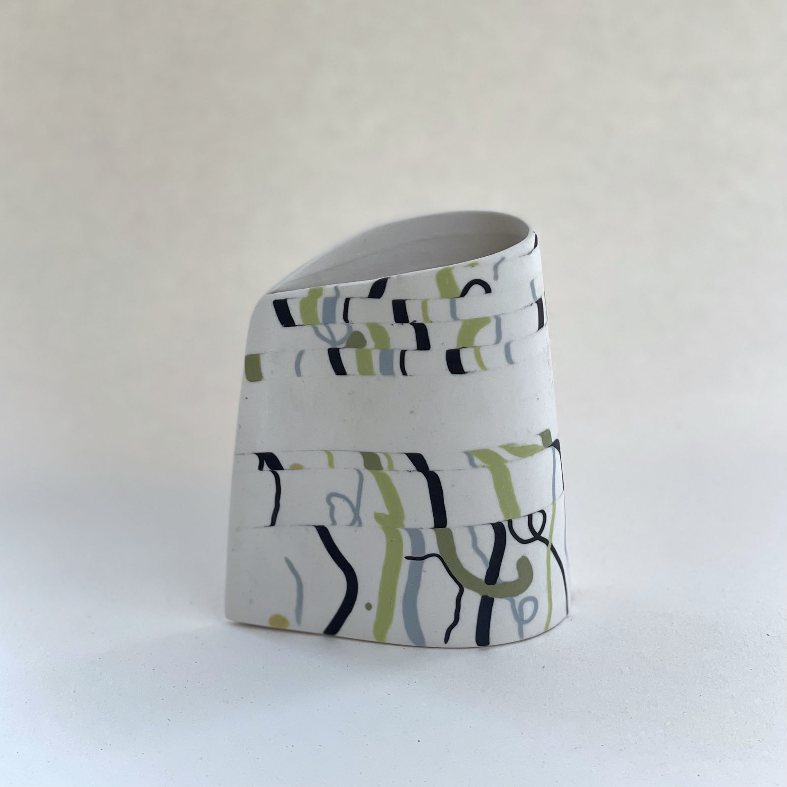 buy ceramics carol sinclair continuum exhibition alchemist gallery dingwall handmade ceramics forfar scotland slab technique inlay after the storm teardrop vessel