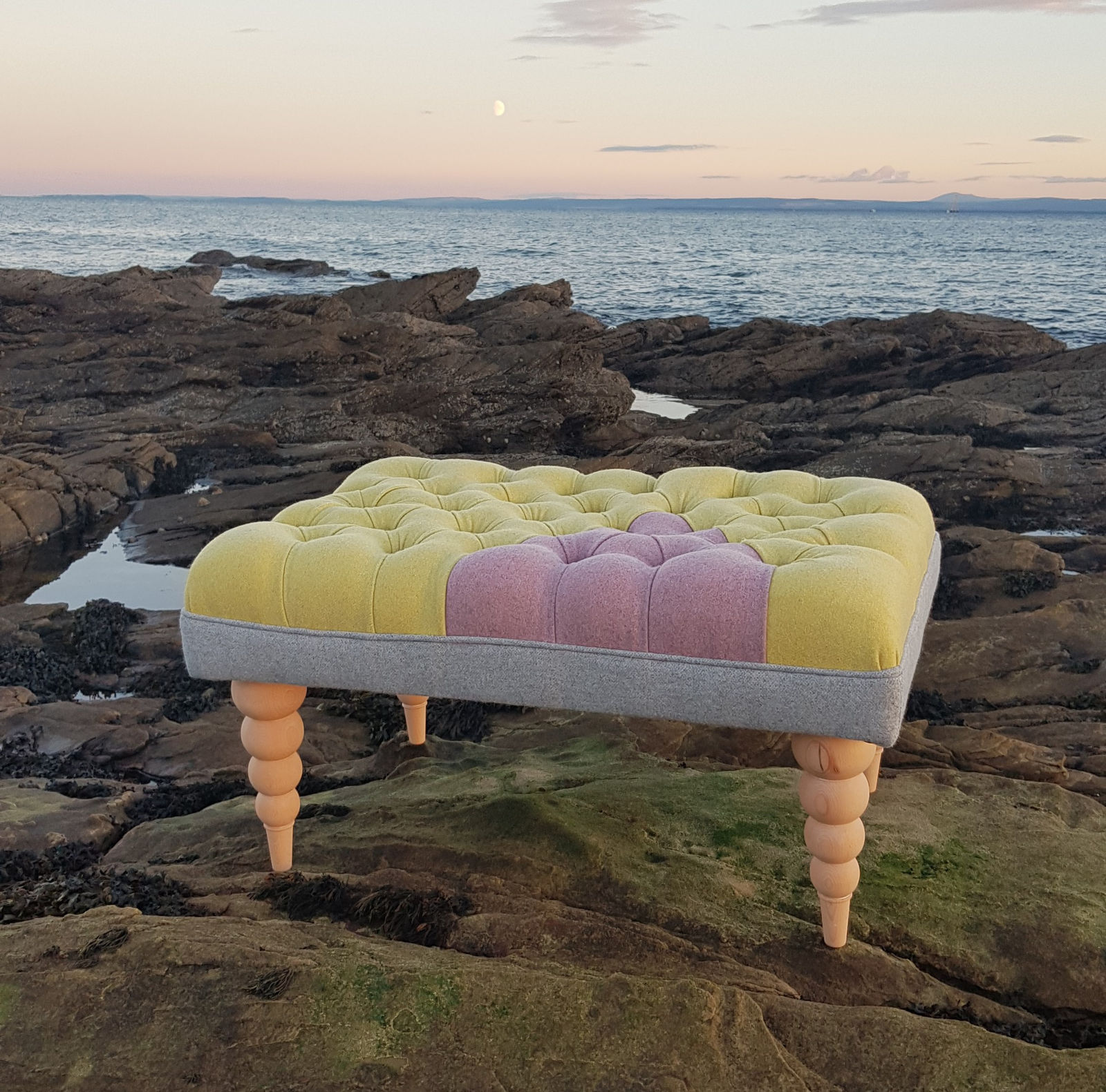 Red Hut Furniture, Foot Stool : 'Sherbert Fizz'