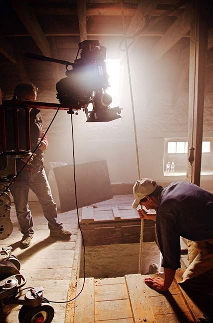 Filming inside Golspie Mill