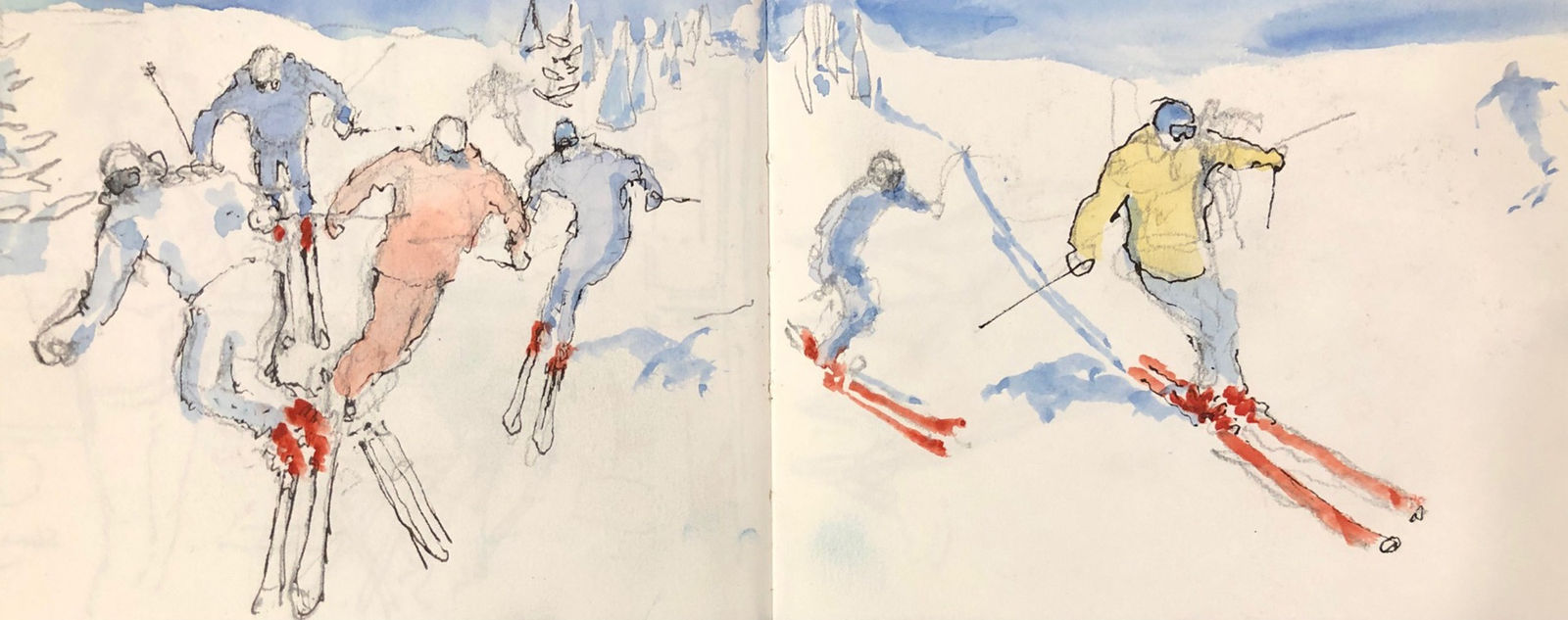A few pages from Toby Ward's sketchbook