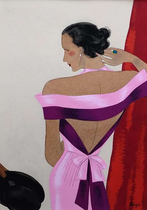 Léon Benigni, Symphonie, robe du soir pour Jean Patou