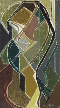 Othello Radou, Portrait d’une Jeune Fille aux Longues Nattes, 1946