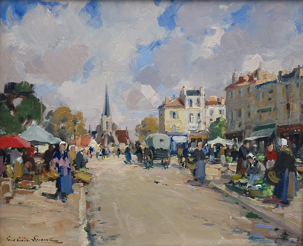 Paul Emile Lecomte, Jour de marché