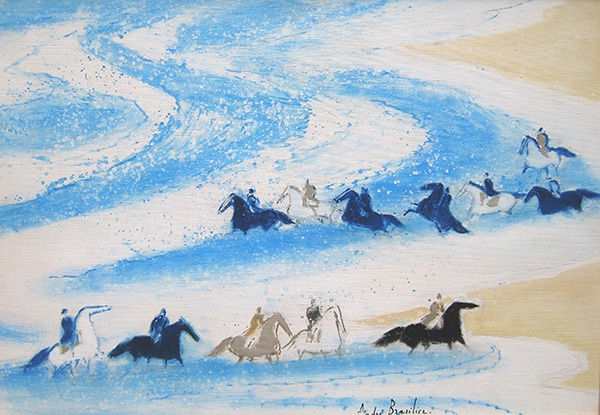André Brasilier, Cavaliers sur la plage