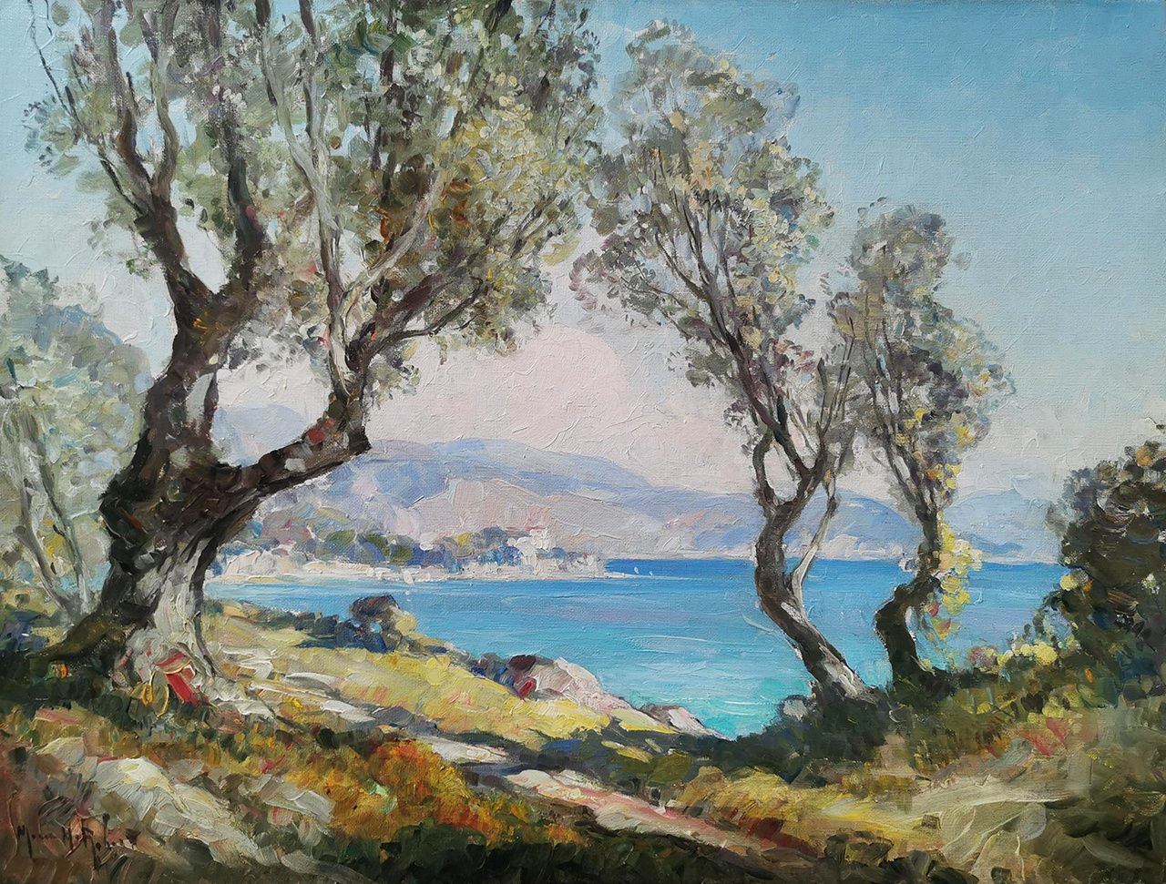 Marius Hubert-Robert, Cote d’Azur, environs de Beaulieu