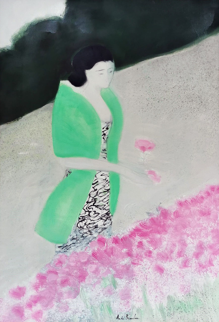 André Brasilier, La Belle Jardinière, 1986