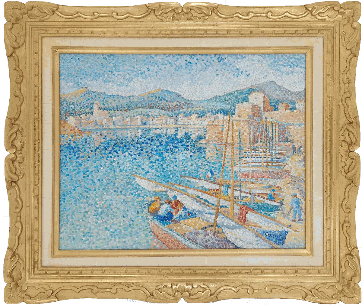 Yvonne Canu, Le port de Collioure