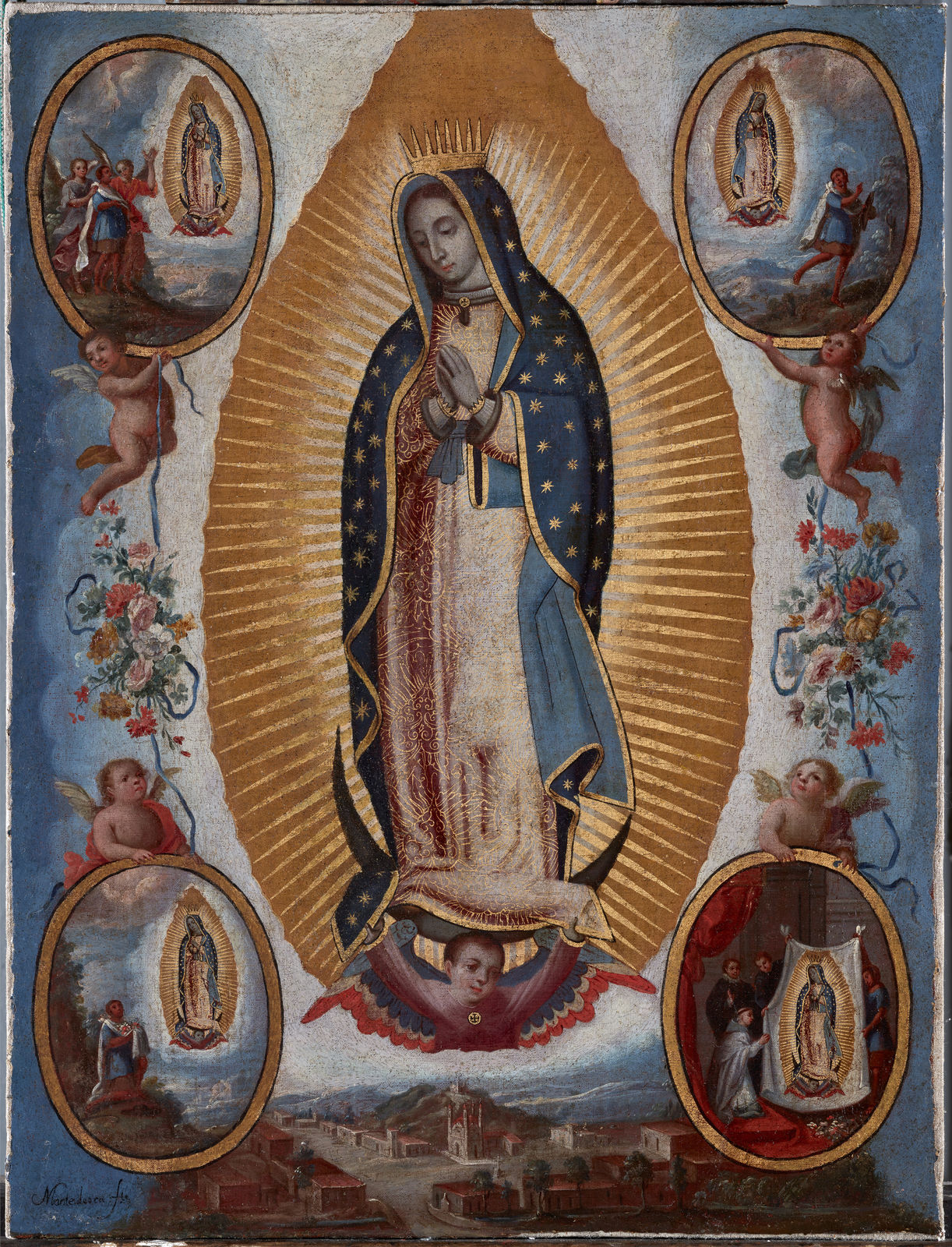 MATEO MONTES DE OCA, Our Lady Of Guadalupe, active in Mexico, last third of the 18th century, 1770