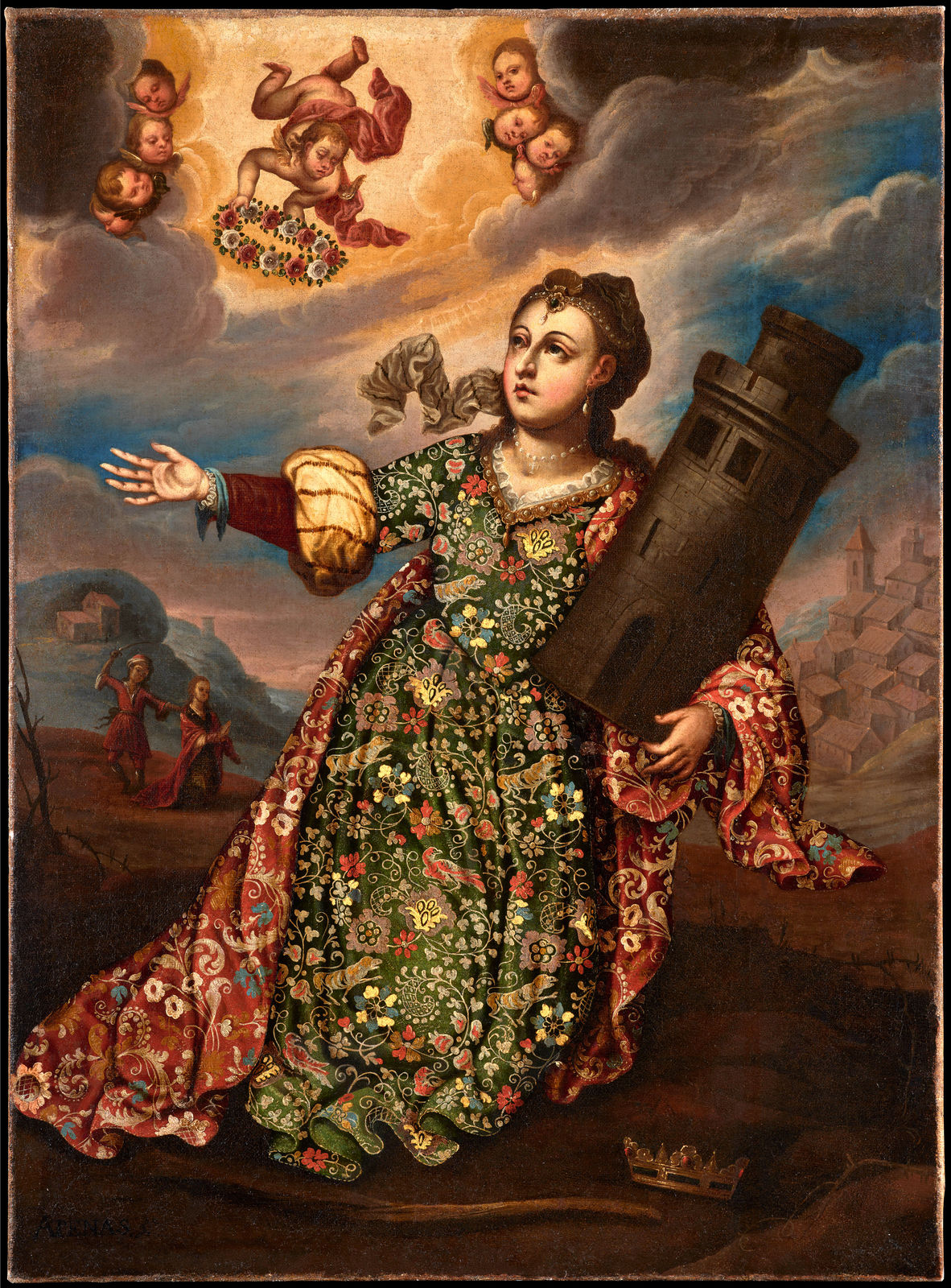 BACHILLER BARTOLMÉ ARENAS, St Bárbara, 17th Century