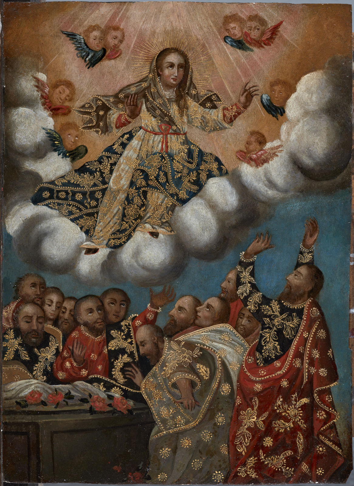 ASCENSION OF THE VIRGIN, Unidentified artist, Peru, 18th Century
