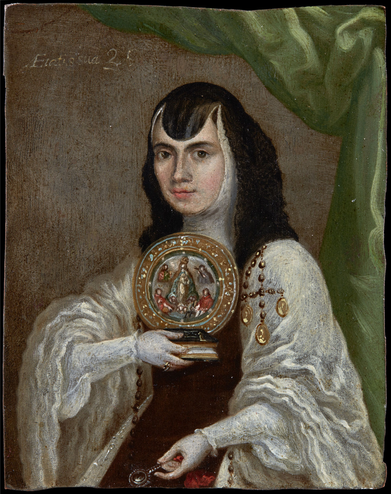 A FIRST PORTRAIT OF SOR JUANA INÉS DE LA CRUZ, Unidentified artist, New Spain (Mexico), 1673