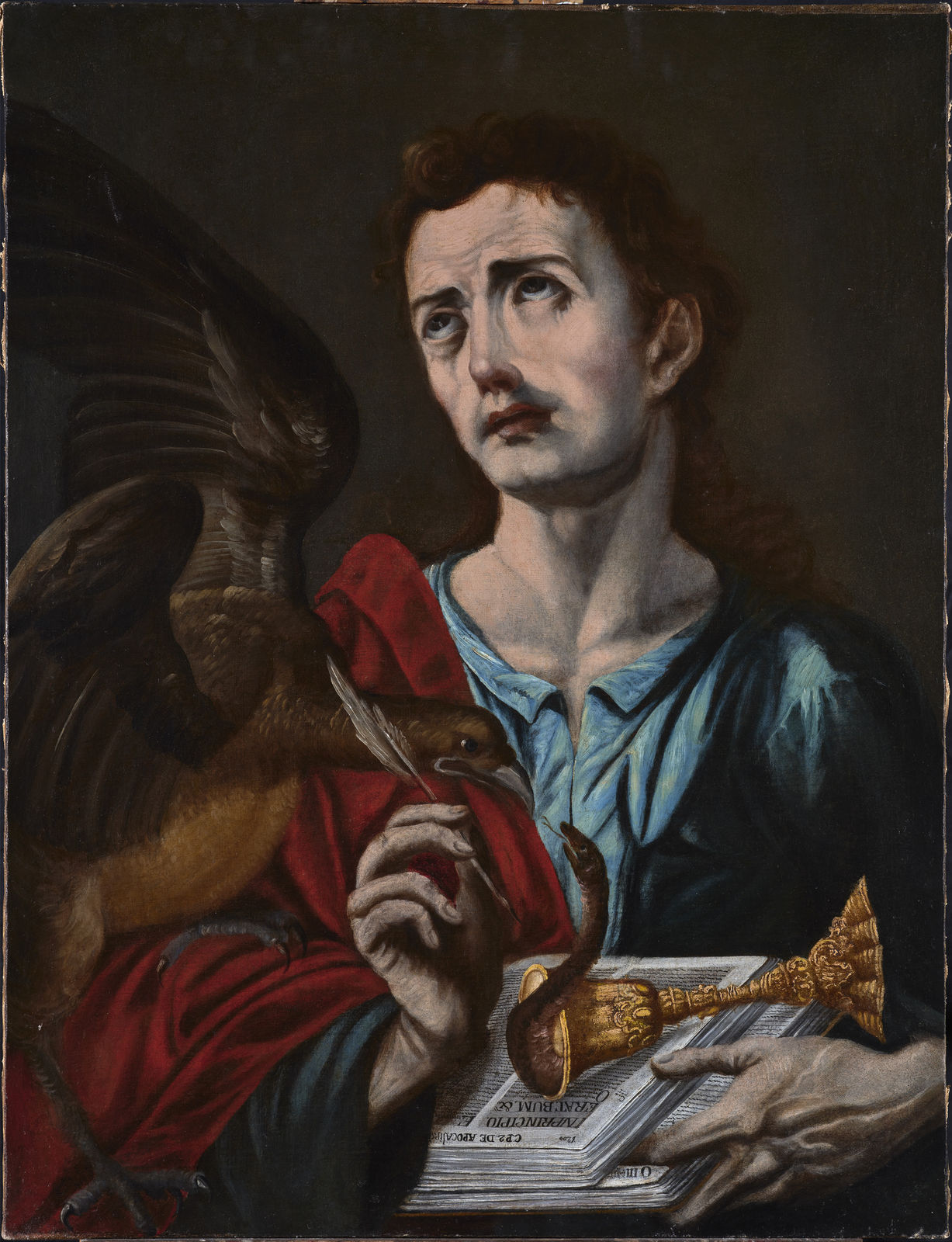 MELCHOR PÉREZ DE HOLGUÍN AND WORKSHOP, Saint John the evangelist, Bolivia, 1660 – 1732