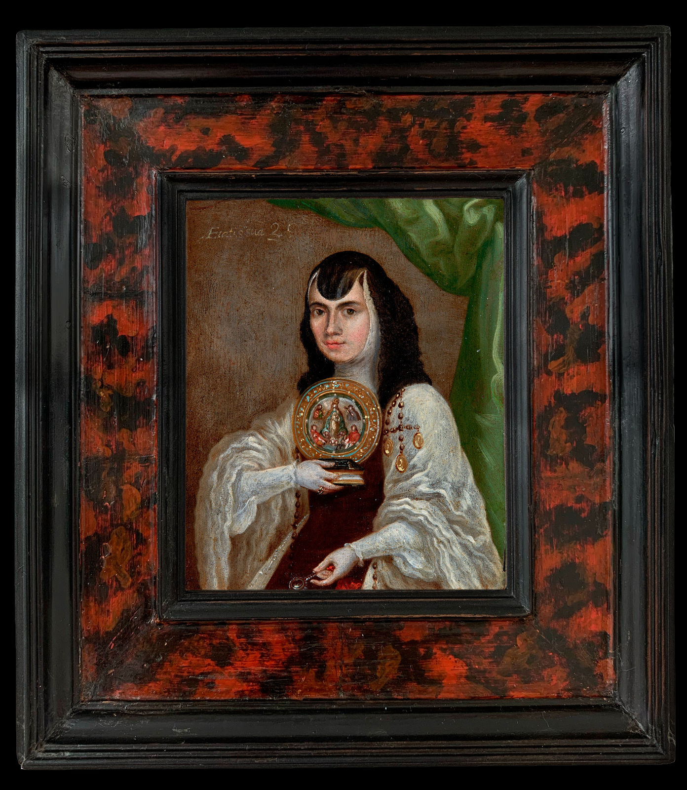 A FIRST PORTRAIT OF SOR JUANA INÉS DE LA CRUZ, Unidentified artist, New Spain (Mexico), 1673