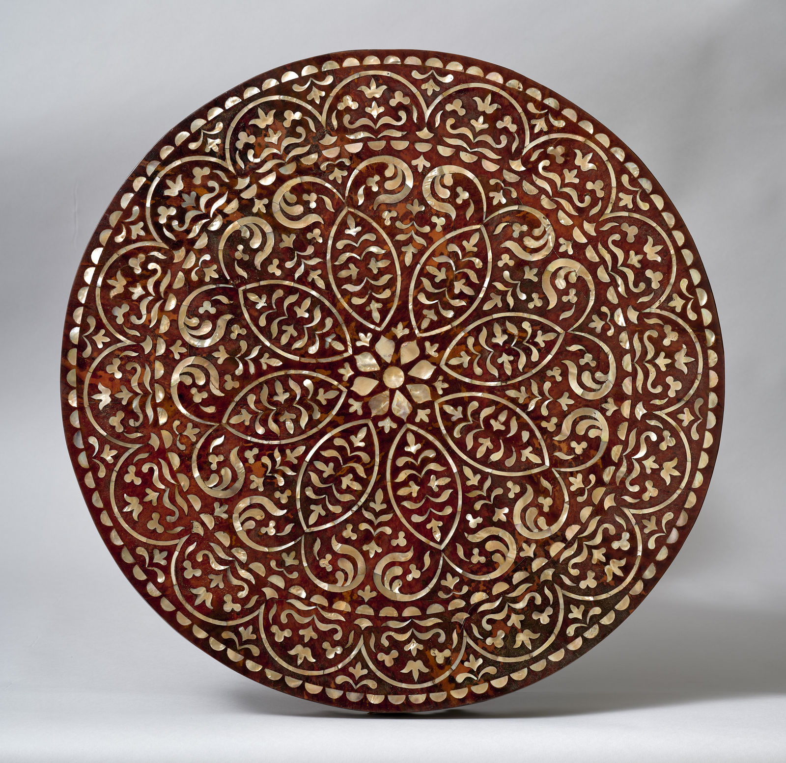 TABLE WITH “ENCONCHADO” INLAY, Peru, 17Th Century