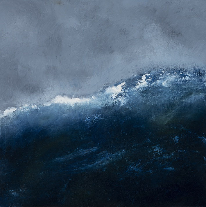 Dramatic Oil seascape painting on canvas