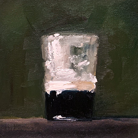 Glass of stout giclée print by artist Stephen Charlton
