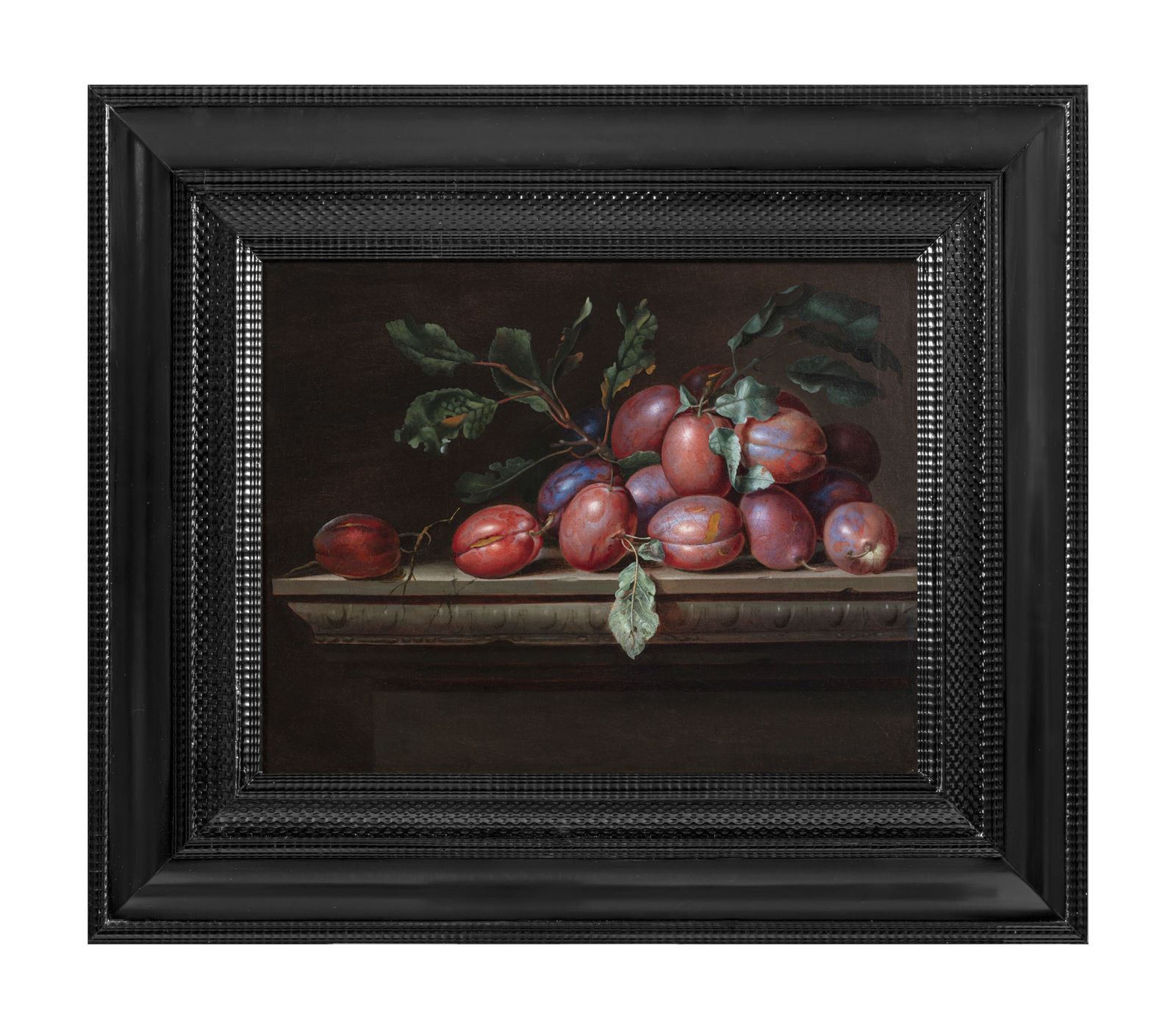 Abraham De LUST (?-1659), Nature morte aux prunes , 17 ème