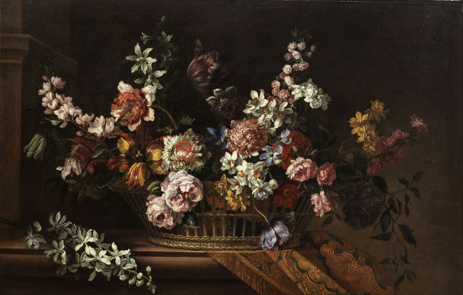 Jean Baptiste Monnoyer (1636-1699), bouquet de fleurs , 17 ème