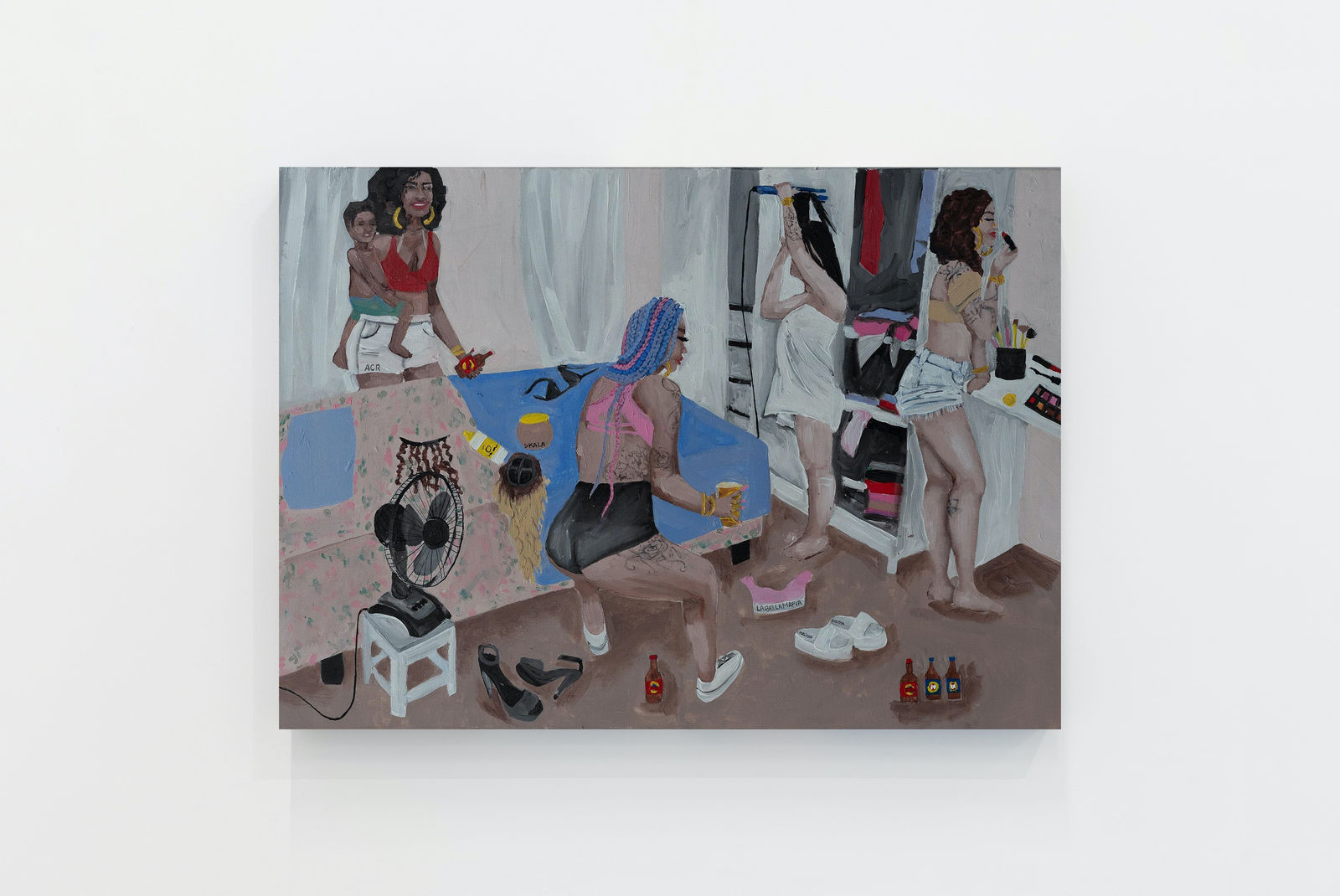 Priscila Rooxo Vamos Brotar, 2022 Acrylic on canvas 50 x 70 x 4 cm