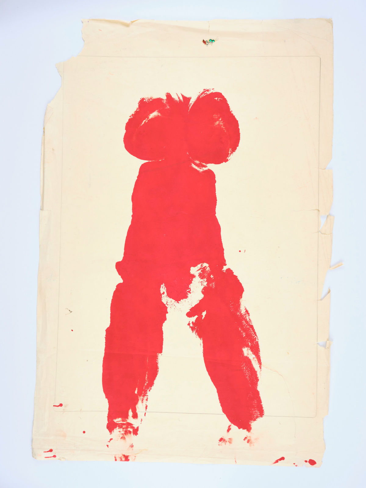 Crimson body print, 1979