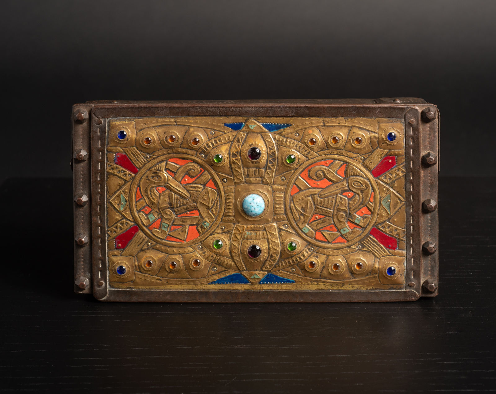 Alfred Daguet, Stork Pair Box,  c. 1905