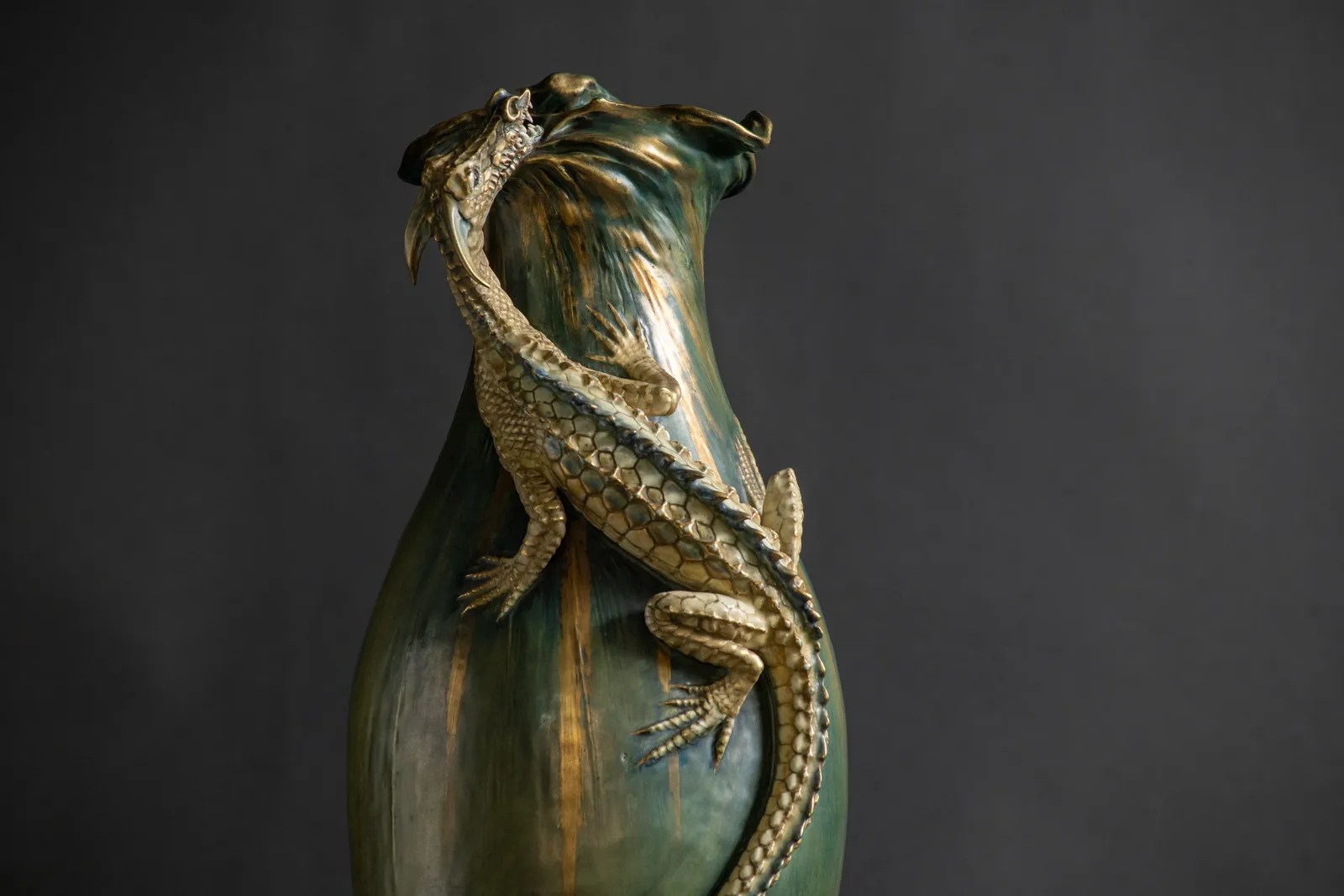 Amphora, Monumental Vase with Saurian,  1905-1906