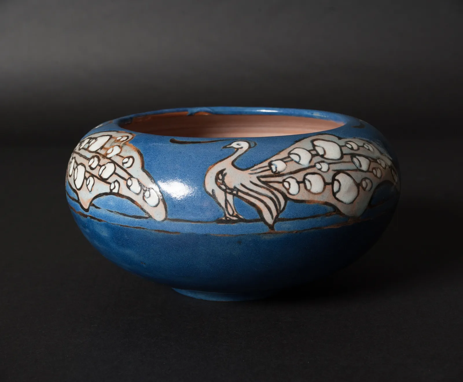 Frederick Hurten Rhead, Peacock Bowl,  1914-1917