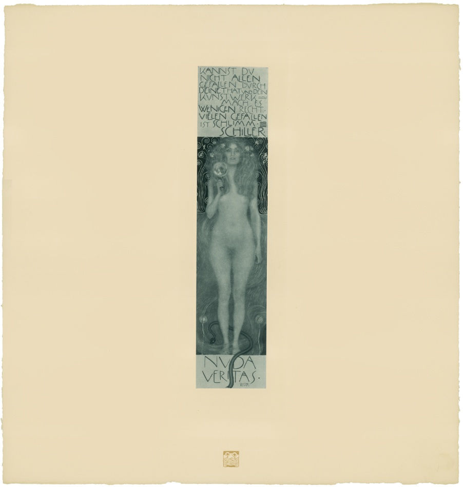 Gustav Klimt, Nuda Veritas,  1908-1914