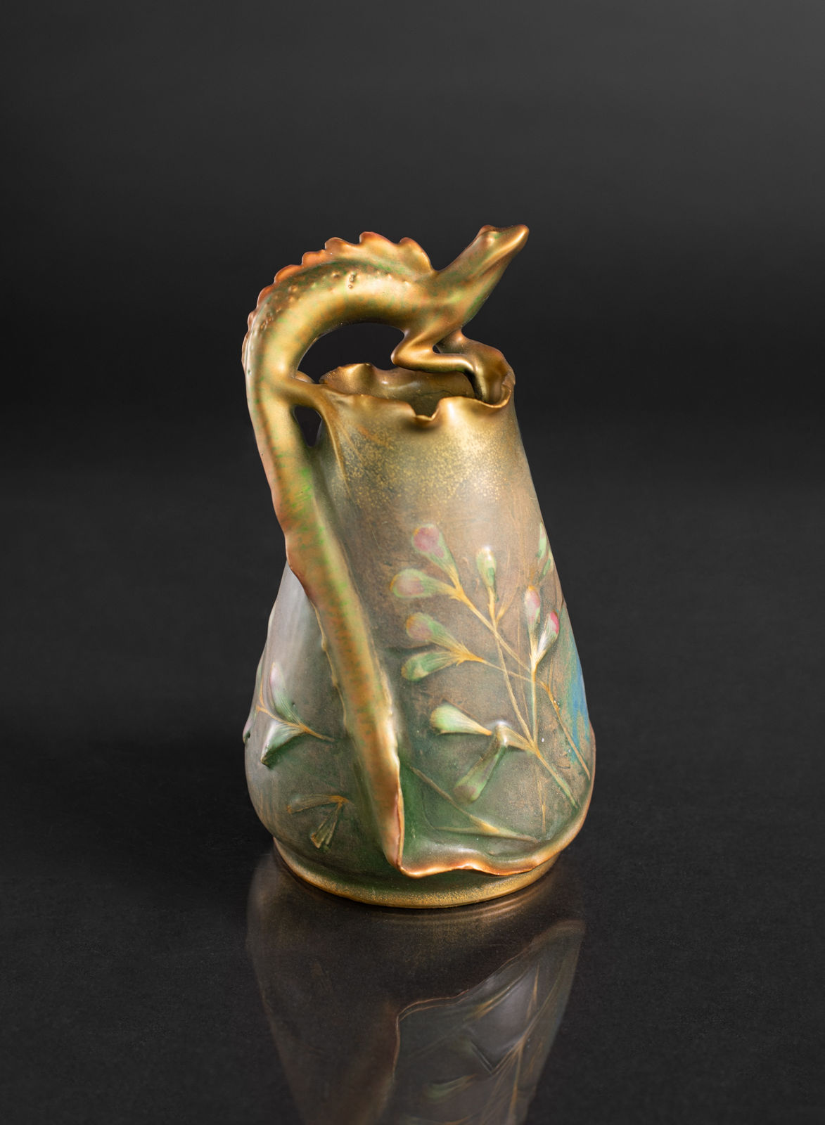 Amphora, Lizard Vase,  c. 1901