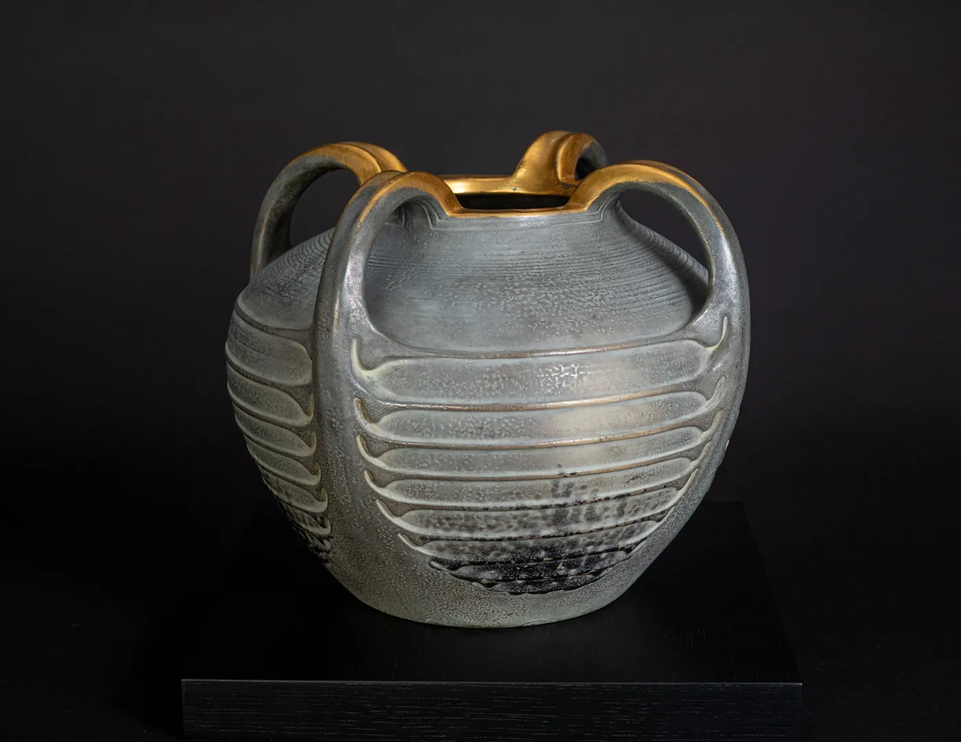 Amphora, Four-Handled, Ribbed Vase,  1906-1907
