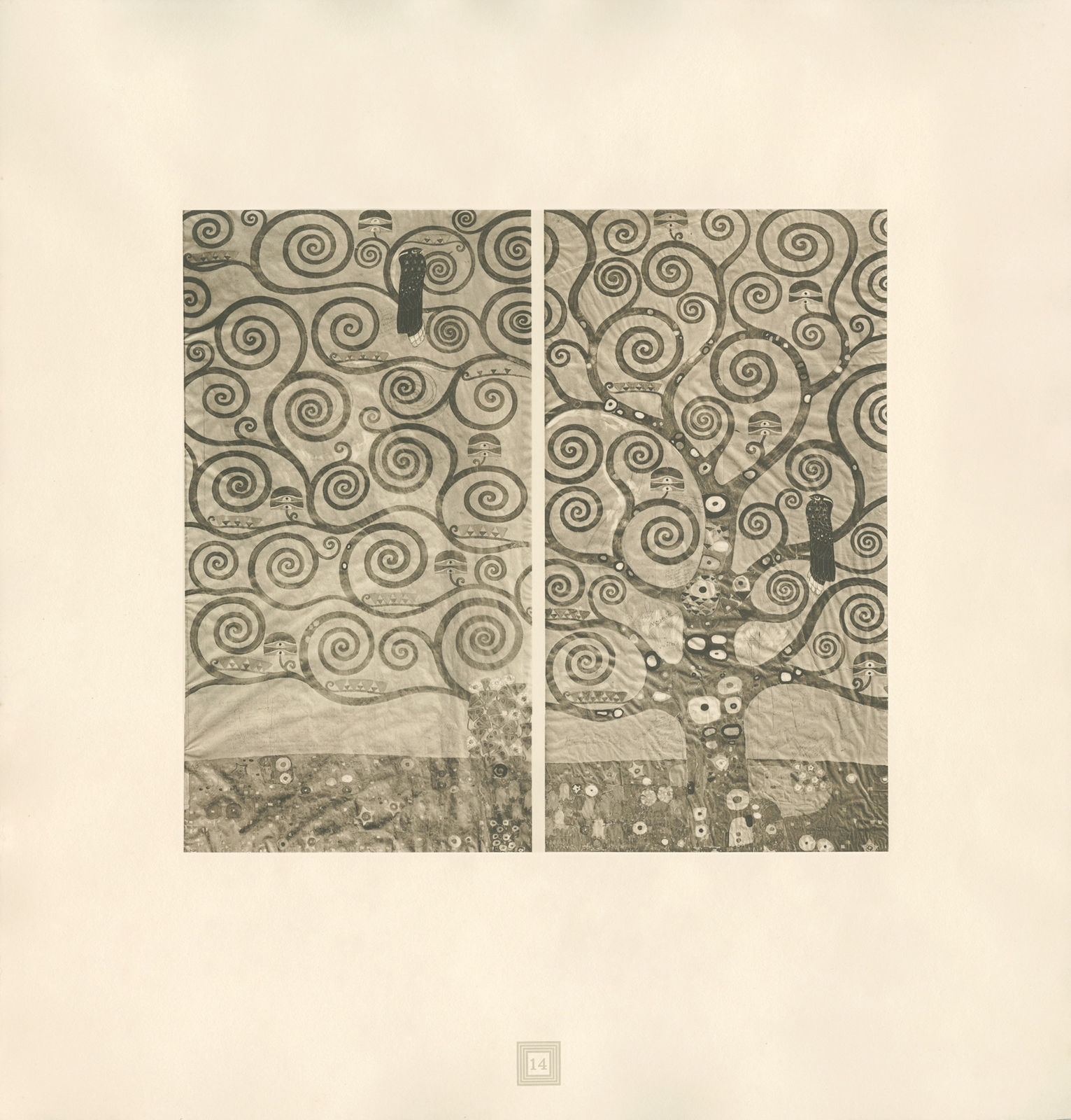 Gustav Klimt, The Tree of Life, from Studies for the Frieze at Palais, pt. 2,  1931