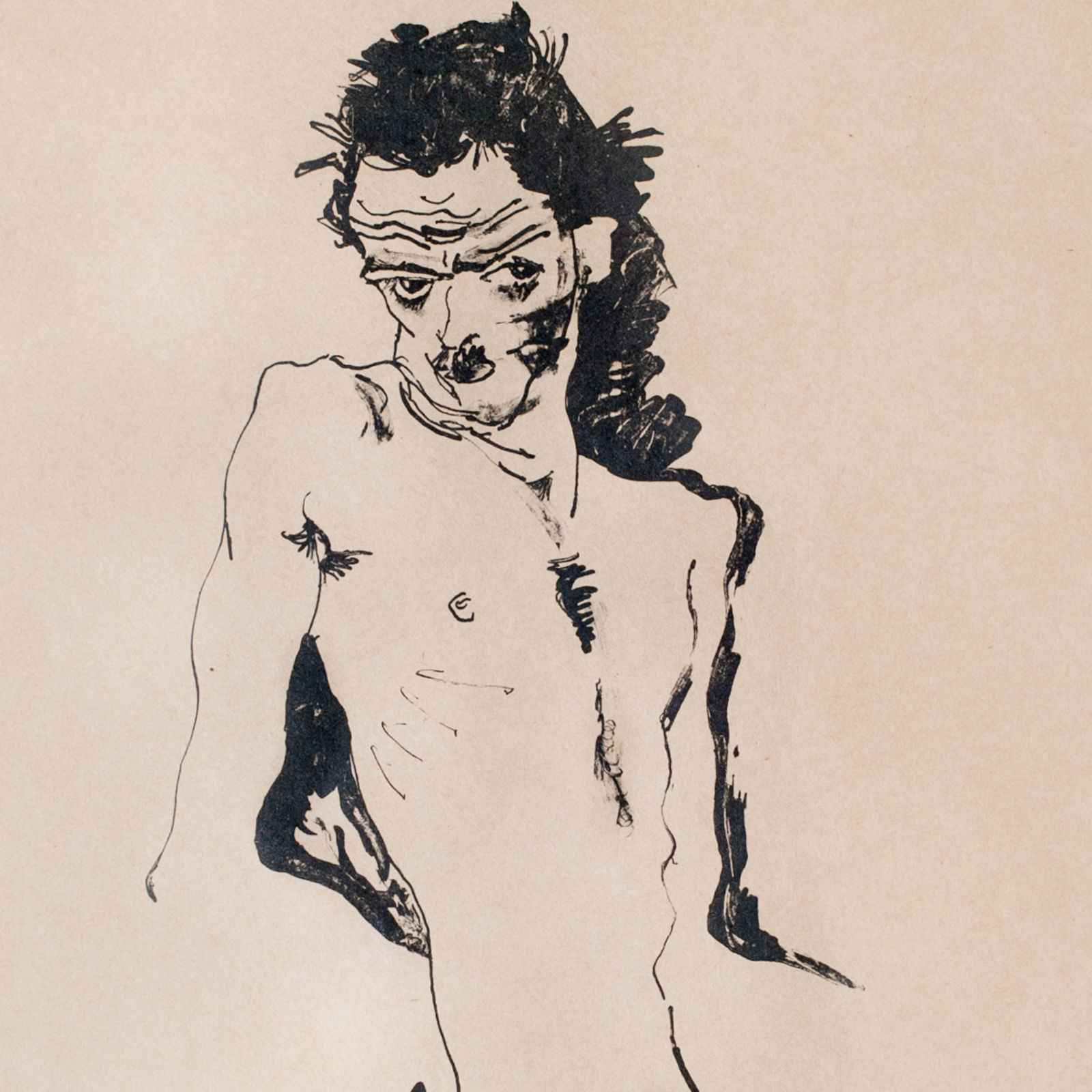 Egon Schiele, Male Nude I (Self-Portrait),  1912