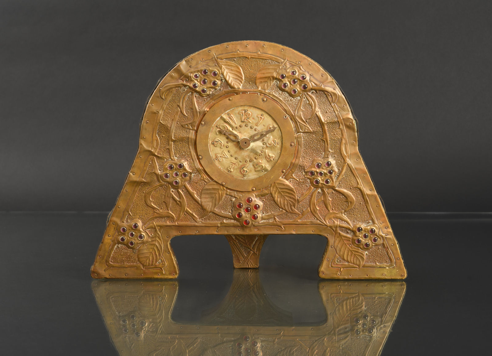 Alfred Daguet, Leaf & Berry Clock,  c. 1903