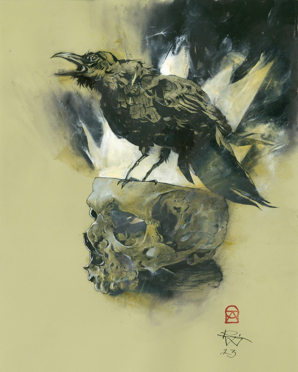 Kent Williams, Corvus Quietus V,  2023