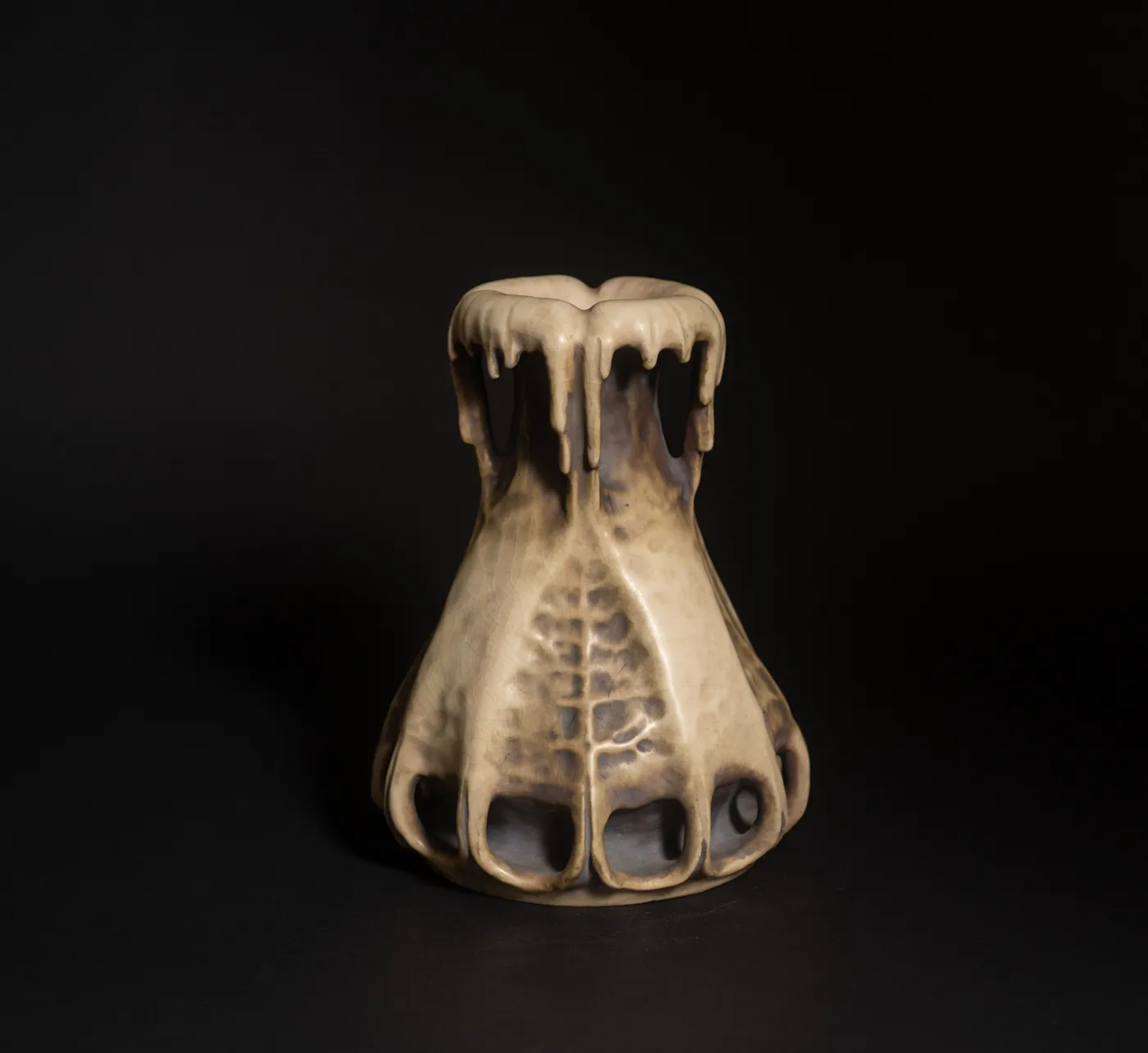 Amphora, Edda Series Drip Vase with Four Handles,  1900-1901