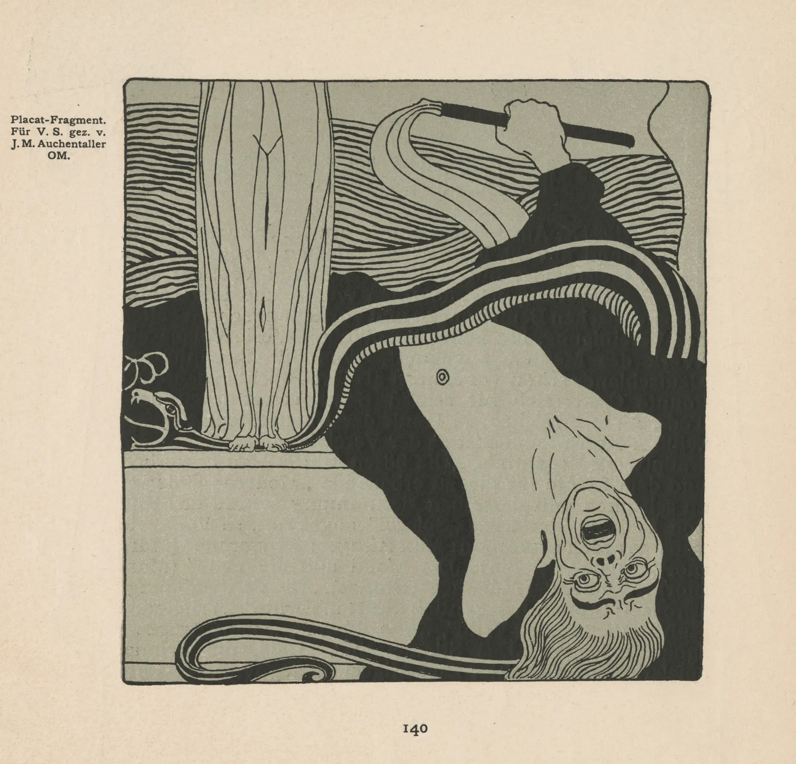 Josef Maria Auchentaller, Poster Fragment,  1901