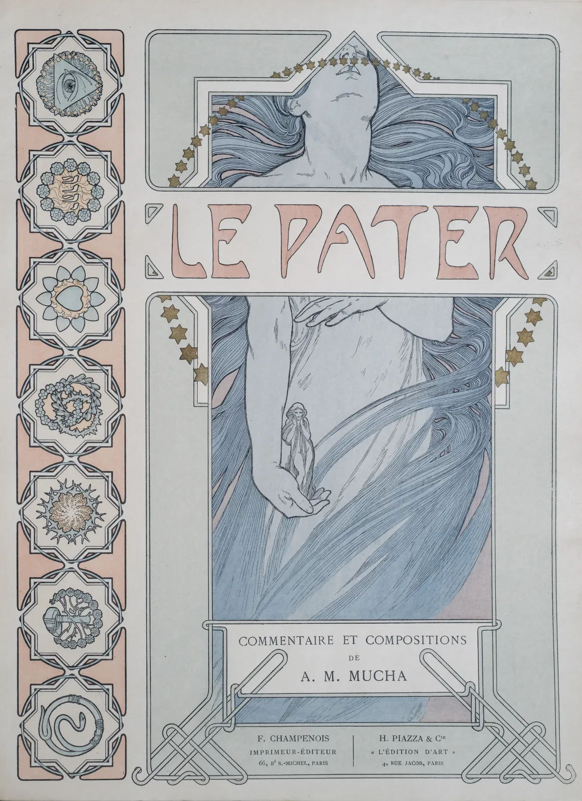 Alphonse Mucha, Le Pater, Title Page,  1899