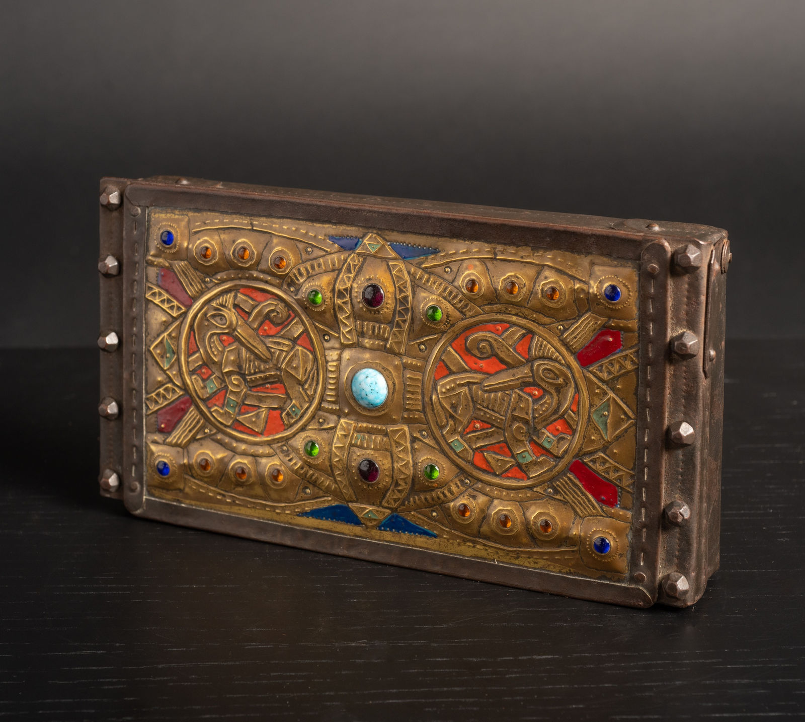 Alfred Daguet, Stork Pair Box,  c. 1905