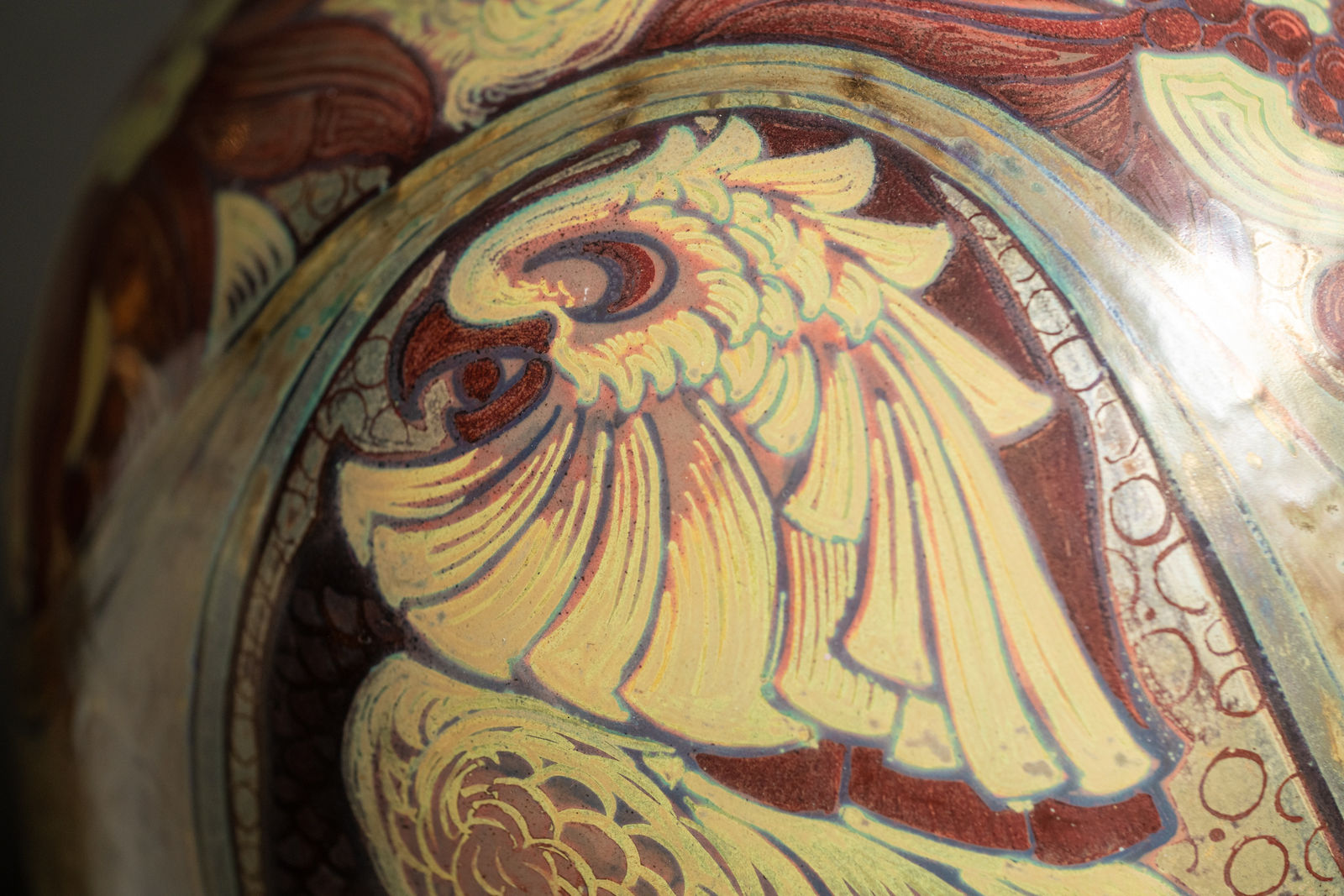 Galileo Chini, Parrots & Pomegranates,  c. 1906-1908