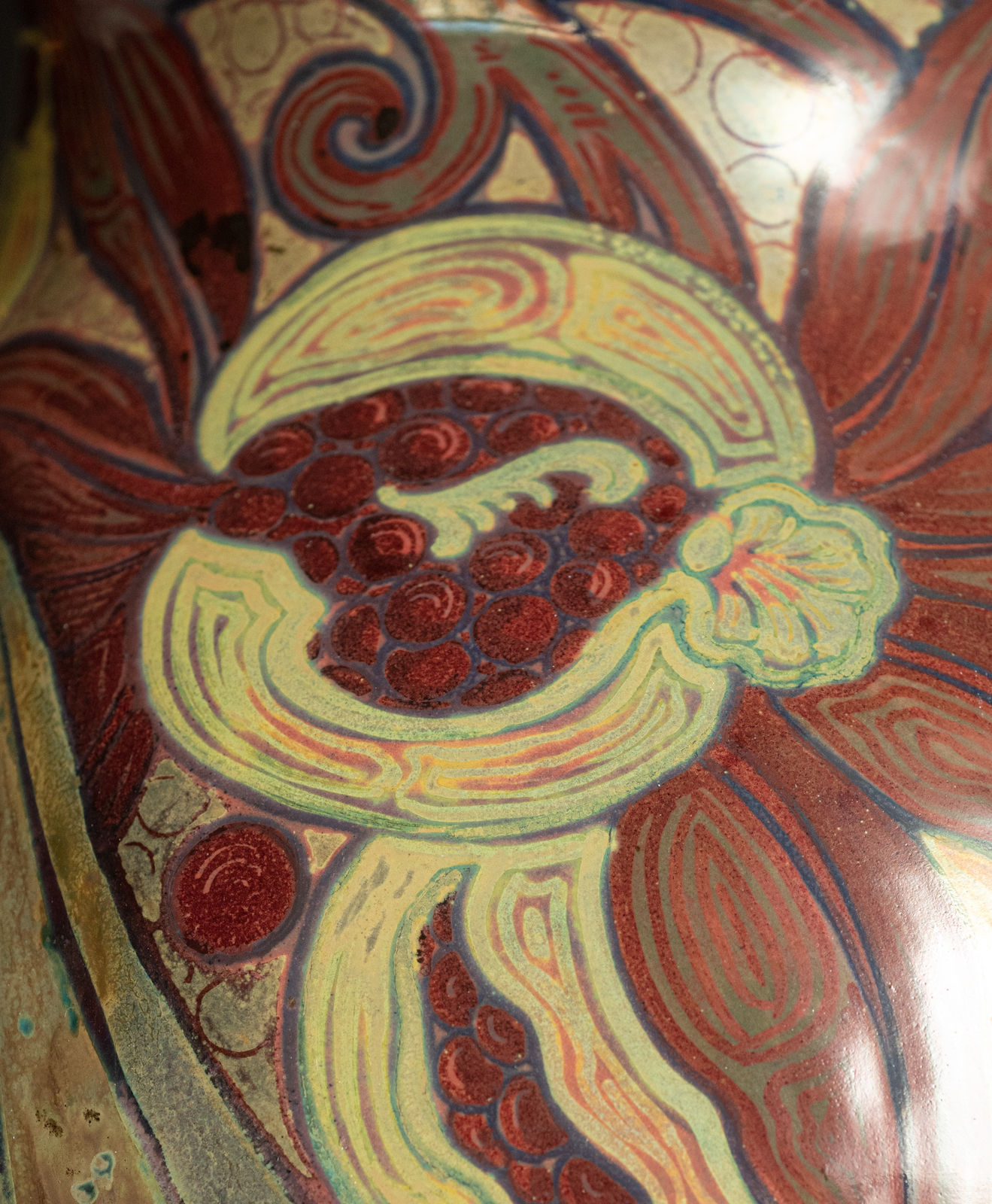 Galileo Chini, Parrots & Pomegranates,  c. 1906-1908