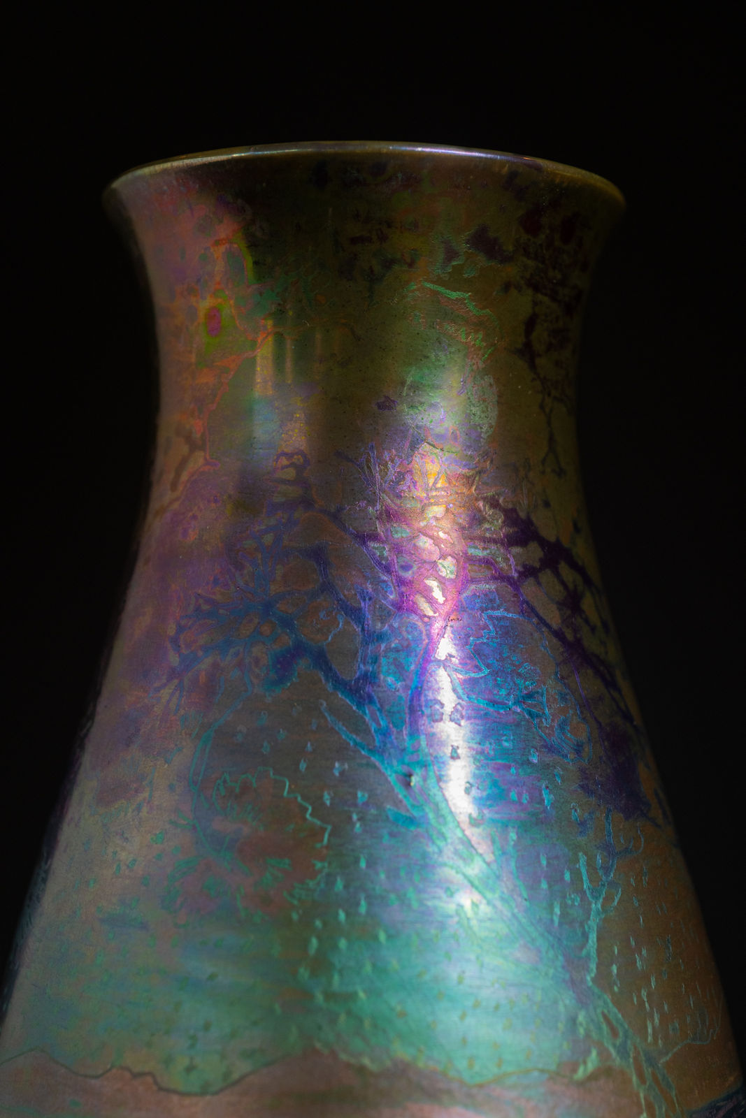 Massier, Landscape Vase,  c. 1900