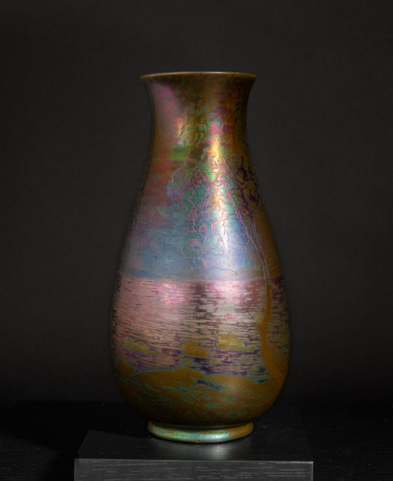Massier, Landscape Vase,  c. 1900