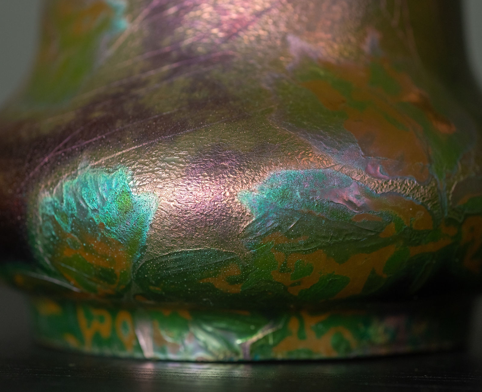 Massier, Spiderwebs & Berries Cabinet Vase,  c. 1900