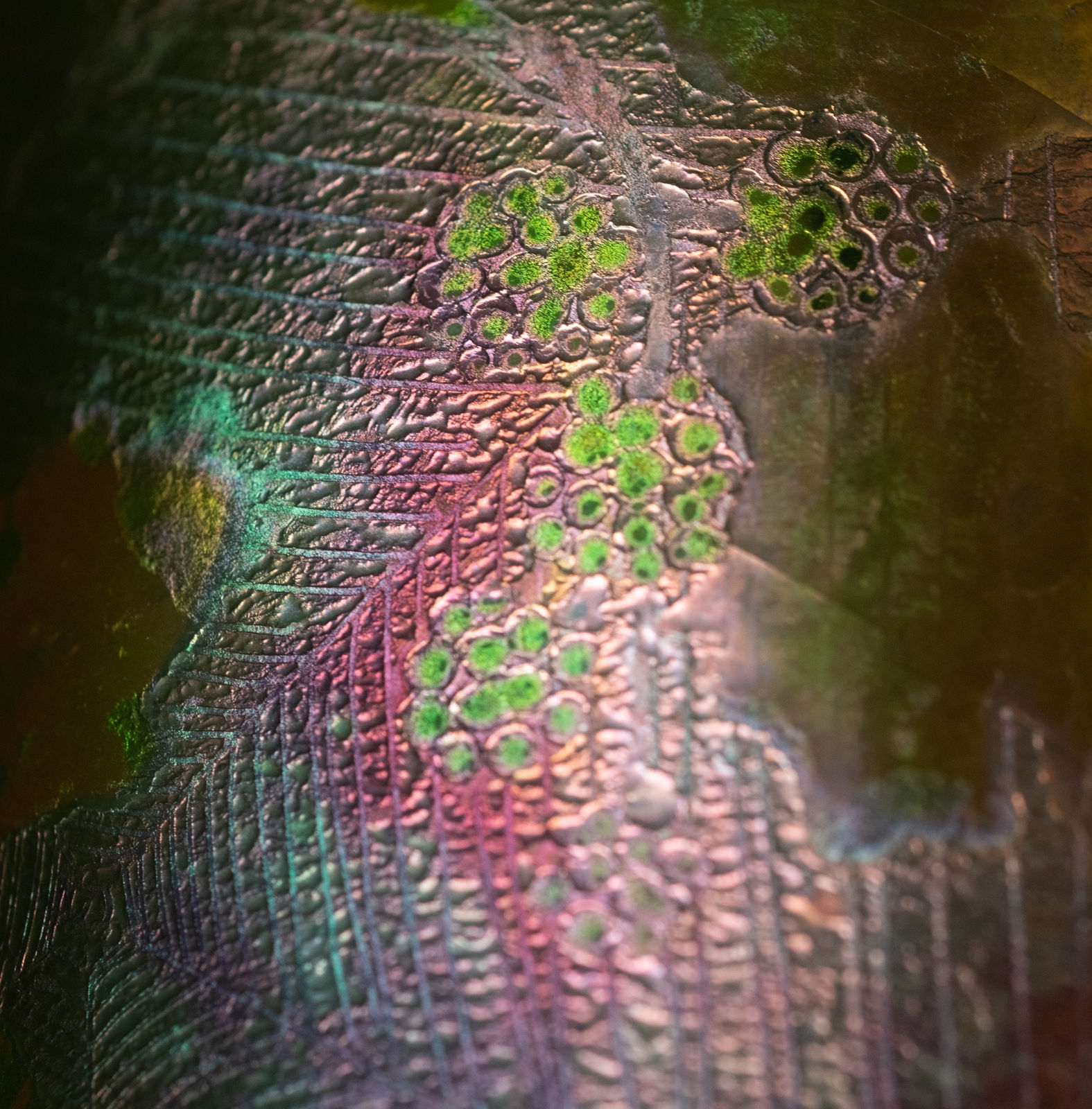 Massier, Spiderwebs & Berries Cabinet Vase,  c. 1900