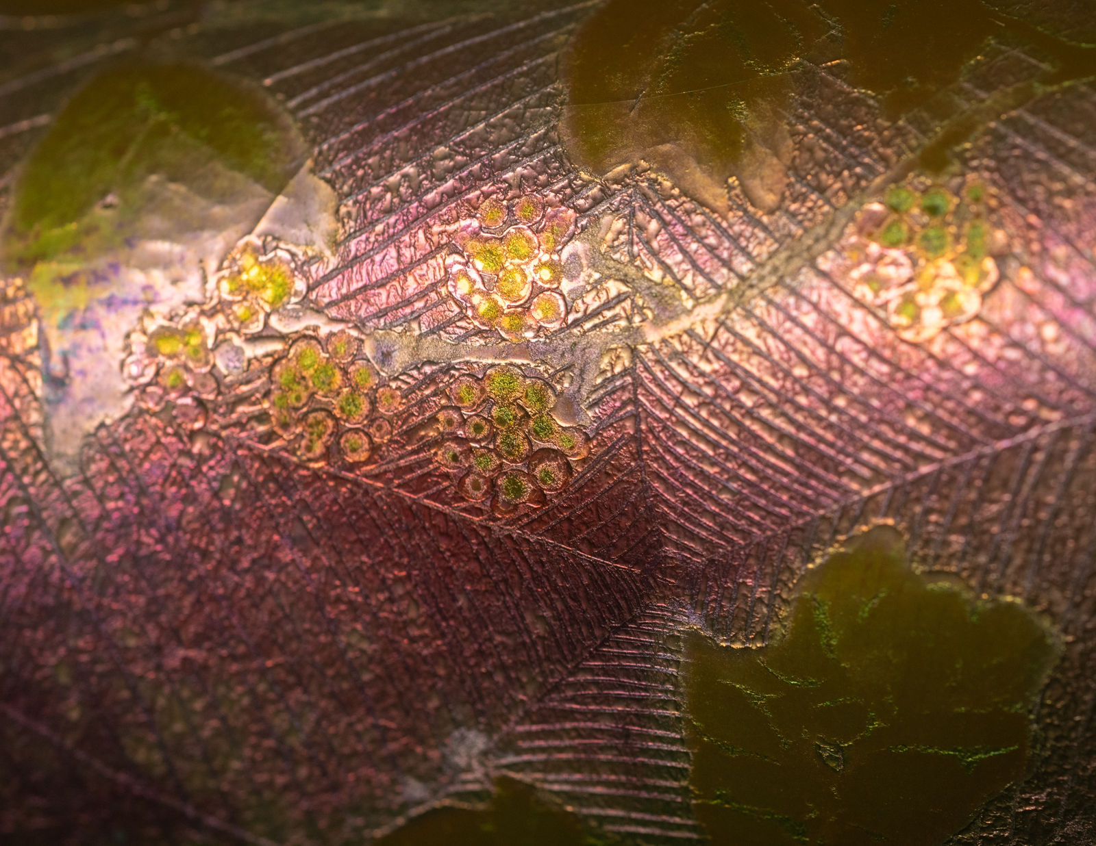 Massier, Spiderwebs & Berries Cabinet Vase,  c. 1900